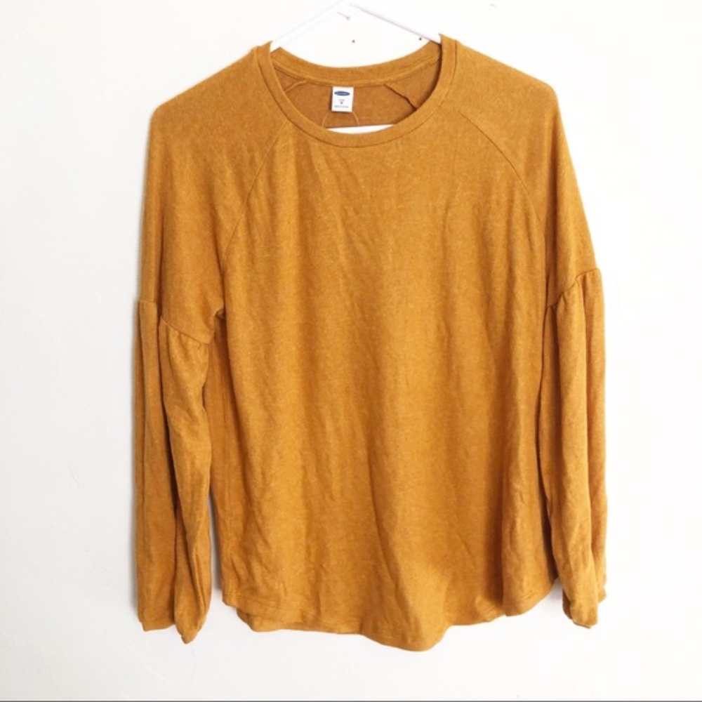 Old navy luxe | marigold long sleeve shirt NWT